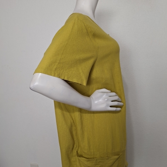 Asos Lagenlook Linen Blend Relaxed Fit W/Pockets Button Front Boiler Jumpsuit 16 - Picture 10 of 15